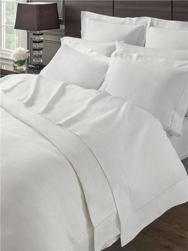 SFERRA CLASSICO ITALIAN PURE LINEN WHITE PILLOW SHAM SFERRA CLASSICO ITALIAN PURE LINEN WHITE PILLOW SHAM