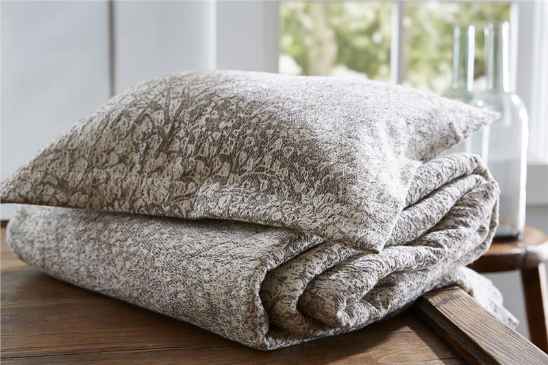 The Purists Livana dark wool Bed Coverlet and Pillow shams