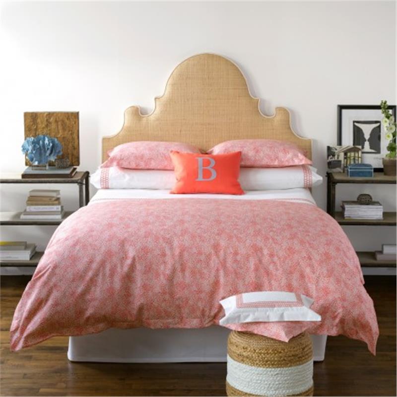 LuLuDK Matouk Nikita coral duvet cover and sheets set