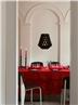 Double Jeu french table linens in Passion Red by Le Jacquard Francais 