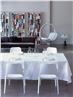 Double Jeu french table linens in White by Le Jacquard Francais 