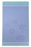 Sous les Tropiques in blue for waffle weave towels