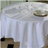 Medicis in White for pure cotton tablecloth and napkins