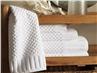 Monaco bath towels in White