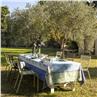 Arriere-Pays blue Table Linens by Le Jacquard Francais