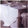 Neva jacquard white tablecloth size 86x86