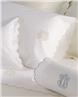 Portofino scalloped edge bed sheets