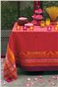 Rajasthan french tablecloth in pomegranate 