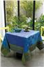 Tanger french tablecloth in Cobalt by Le Jacquard Francais