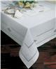 French knot embroidery linen table linens