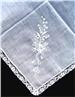 White Wedding bells swiss lace embroidered