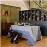 Cottage blue Coated Cotton Tablecloths by Le Jacquard Francais