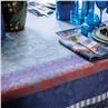 Gipsy blue coated cotton Table Linens by Le Jacquard Francais