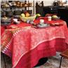 Gipsy rubis red Table Linens by Le Jacquard Francais