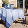 Promenade Imperiale lapis blue French Tablecloths by Le Jacquard Francais