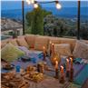 Sinharaja blue 69 wide Table Linens by Le Jacquard Francais