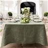 Tivoli green Linen Table Linens by Le Jacquard Francais