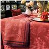 Romance red Linen Table Linens by Le Jacquard Francais