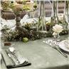 Tivoli green Linen Table Linens by Le Jacquard Francais