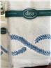 Mirea Fingertip Guest Towels set of 2 White/Blue