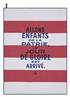 Elysee tricolor tea towel and/or aprons by Le Jacquard Francais