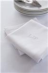 white tablecloth