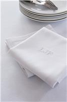 white tablecloth