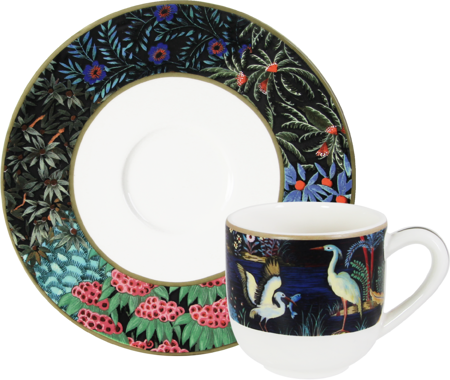 Le Jardin du Palais Espresso cup and saucer Gien