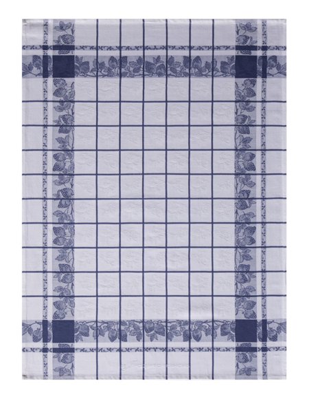 Fraises (strawberries) French kitchen towel Le Jacquard Francais