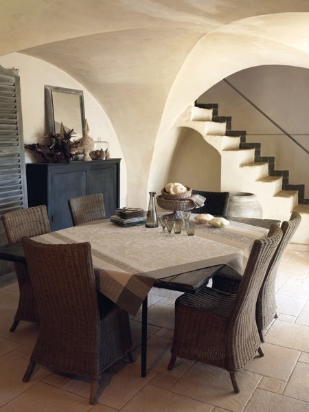 Provence beige Placemat or Napkins on sale last call by Le Jacquard Francais