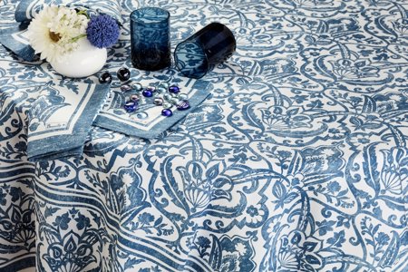 St Tropez blue Tablecloth by Beauville