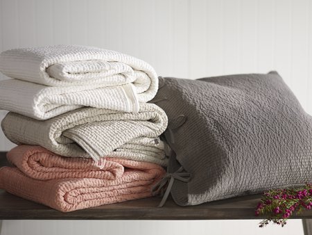 Malta Oystershell King Coverlet by SDH