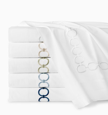 Catena embroidery bedding by Sferra