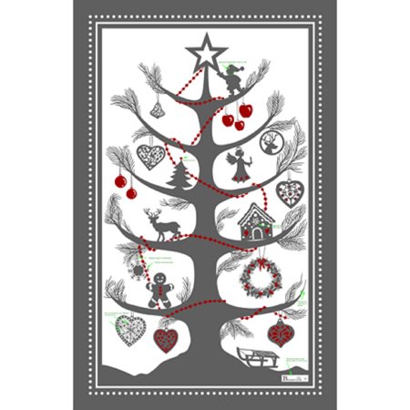 Sapin magique French Tea Towel by Beauville