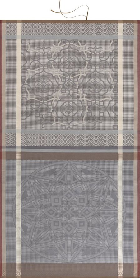 Zellige beach towel by Le Jacquard Francais