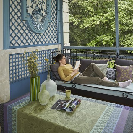 Bastide vert green by Le Jacquard Francais