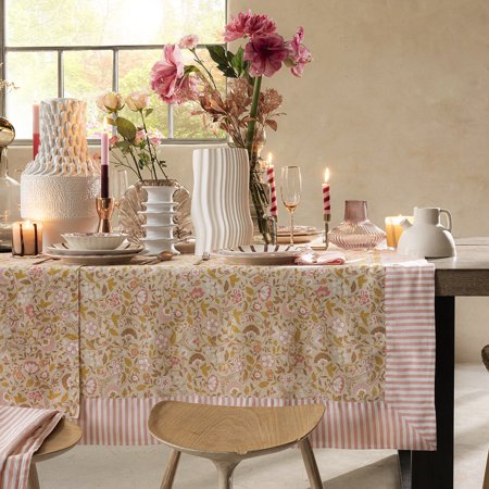 Boheme beige Table Linens by Le Jacquard Francais