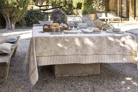 Ete Indien beigeTable Linens Le Jacquard Francais