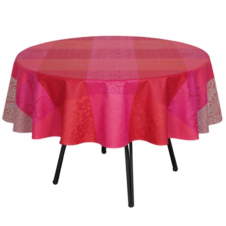 Fleurs de Kyoto coated Tablecloth 69 Rd by Le Jacquard Francais