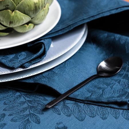 Vegetal Mood blue Table linens by Le Jacquard Francais