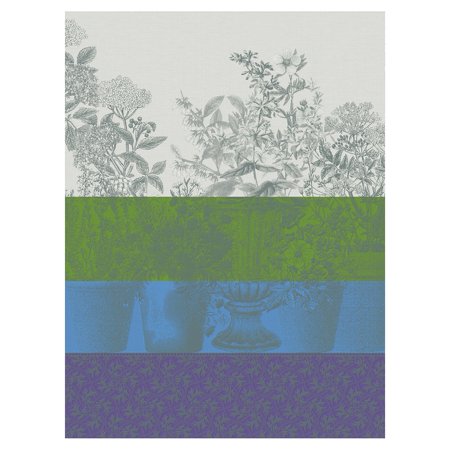Floraison Raye Tea Towels by Le Jacquard Francais