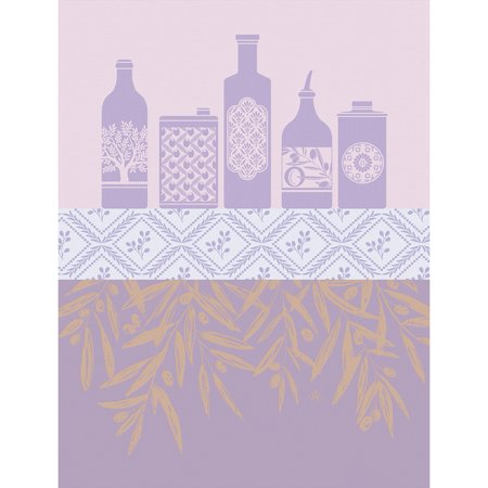 Huiles Provencales lavender Tea Towel Le Jacquard Francais