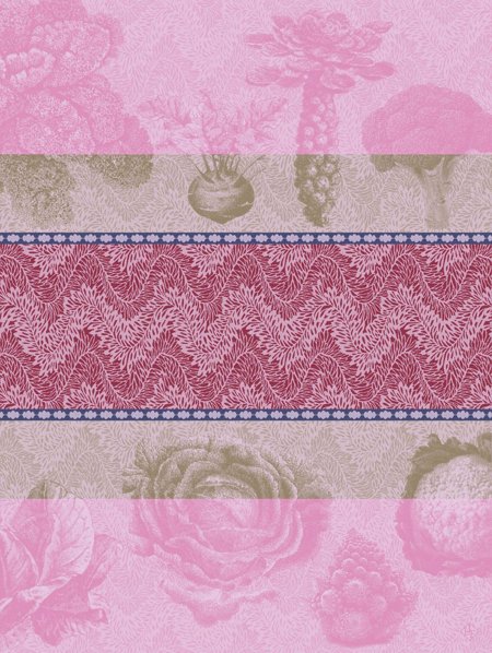 Jardin des Choux French Tea Towel by Le Jacquard Francais