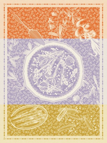 Tarte Printaniere Tea Towels by Le Jacquard Francais