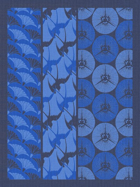 Yukata blue by Le Jacquard Francais