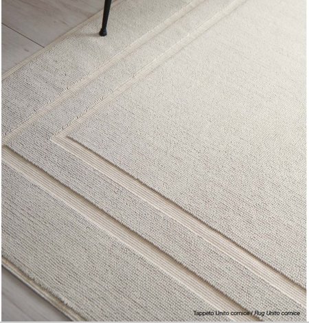 Mastro Raphael Unito ivory imported rugs woven in Italy