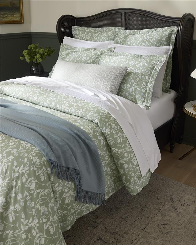 Fronda green Bed Linens by Sferra