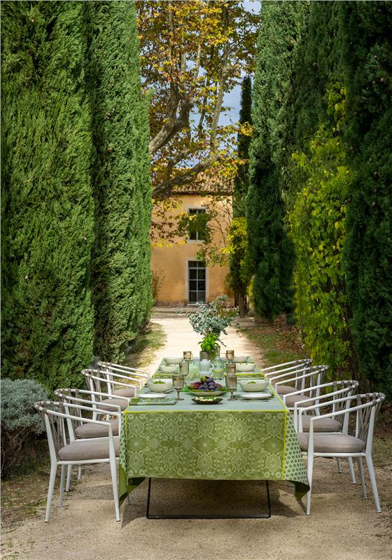 Voyage Iconique Coated Table Linens by Le Jacquard Francais
