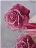 Passion red rug designed Rose by Habidecor
