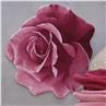 Passion red rug designed Rose by Habidecor